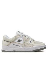 DC Sneakersy Construct ADYS100822 Biały. Białe buty sportowe casual DC, bez wzorów, ze skóry, bez zapięcia. Za 299.99 zł.