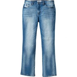 Dżinsy ze stretchem Slim Fit Bootcut bonprix jasnoniebieski "used". Jeansy marki Under Armour. Za 109.99 zł.