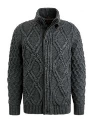 PME Legend Kardigan w kolorze antracytowym rozmiar: L. Czarne swetry rozpinane PME Legend, l, bez wzorów, z wełny, bez kołnierzyka, bez ramiączek. Za 487.95 zł.