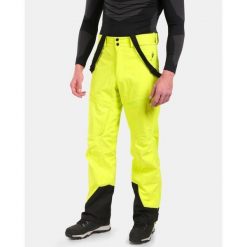 Męskie spodnie hardshell Kilpi LAZZARO-M. Zielone spodnie narciarskie i snowboardowe Kilpi, m, bez wzorów, z hardshellu, narciarskie. Za 1,041.73 zł.