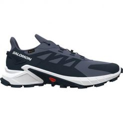 Buty do biegania męskie Salomon Supercross 4 Gtx. Szare buty do biegania Salomon, bez wzorów, z materiału, bez zapięcia, do biegania. Za 728.00 zł.