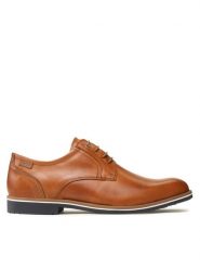 Pikolinos Półbuty M4V-4130 Brązowy. Brązowe eleganckie półbuty Pikolinos, bez wzorów, ze skóry, bez obcasa, bez zapięcia. Za 379.99 zł.