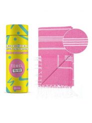 Samimi Chusta hammam w kolorze różowym - 180 x 100 cm rozmiar: onesize. Różowe szaliki Samimi, bez wzorów, z bawełny. Za 92.21 zł.