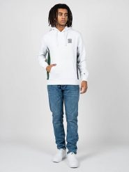 Pepe Jeans Bluza "Phil" | PM582268 | Phil | Mężczyzna | Biały. Białe bluzy Pepe Jeans, m, z aplikacjami, z bawełny, bez kaptura. W wyprzedaży za 219.00 zł.