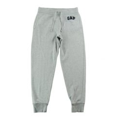 Second life - Spodnie dresowe męskie Logo Joggers szare - Jak nowy. Szare joggery i bojówki GAP, l, bez wzorów, z dresówki, sportowe, z obniżonym stanem. Za 85.16 zł.