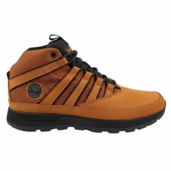Męskie Skórzane Buty Sportowe Euro Trekker. Brązowe buty turystyczne Timberland, bez wzorów, z materiału, bez zapięcia, trekkingowe. Za 730.99 zł.