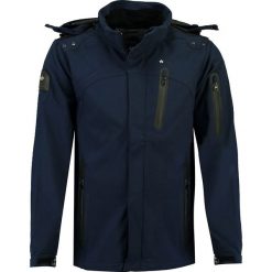 Kurtka softshellowa "Travo" w kolorze granatowym. Niebieskie kurtki marki Canadian Peak, bez wzorów. W wyprzedaży za 292.95 zł.
