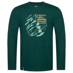 T-shirt męski Loap Aldar Green. Zielone bluzki z długim rękawem LOOP, m, bez wzorów, bez kołnierzyka, bez ramiączek. Za 91.00 zł.