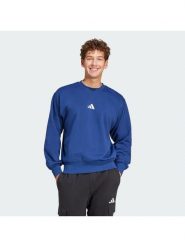 Adidas Bluza Essentials Feel Cozy JE3792 Granatowy Regular Fit. Niebieskie bluzy Adidas, m, bez wzorów, z bawełny, bez kaptura. Za 179.99 zł.