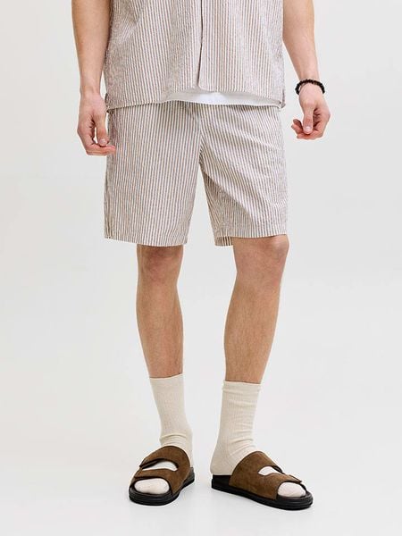 Jack & Jones Szorty "Jaiden" w kolorze beżowym rozmiar: L. Brązowe szorty Jack & Jones, l, bez wzorów, z bawełny. Za 88.64 zł.