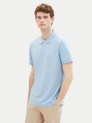 Tom Tailor Polo 1031006 Błękitny Regular Fit. Niebieskie koszulki polo Tom Tailor, l, bez wzorów, z bawełny, bez kołnierzyka, bez ramiączek. Za 69.99 zł.