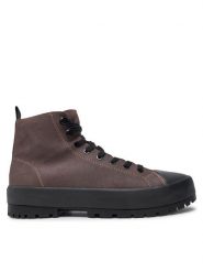 Calvin Klein Jeans Trapery Lugged Hybrid High Laceup Auth YM0YM01092 Brązowy. Brązowe trapery Calvin Klein Jeans, z jeansu, bez zapięcia. Za 559.99 zł.