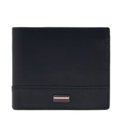 Duży Portfel Męski Tommy Hilfiger. Niebieskie portfele Tommy Hilfiger, bez wzorów. Za 269.99 zł.