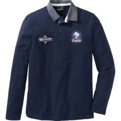 Shirt polo z długim rękawem Regular Fit bonprix ciemnoniebieski. Bluzki z długim rękawem bonprix. Za 44.99 zł.