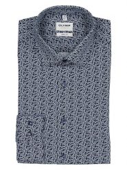 OLYMP Koszula ''Level 5'' - Body fit - w kolorze granatowym rozmiar: 40. Niebieskie koszule Olymp, bez wzorów, z bawełny, bez kołnierzyka, bez ramiączek. Za 92.21 zł.