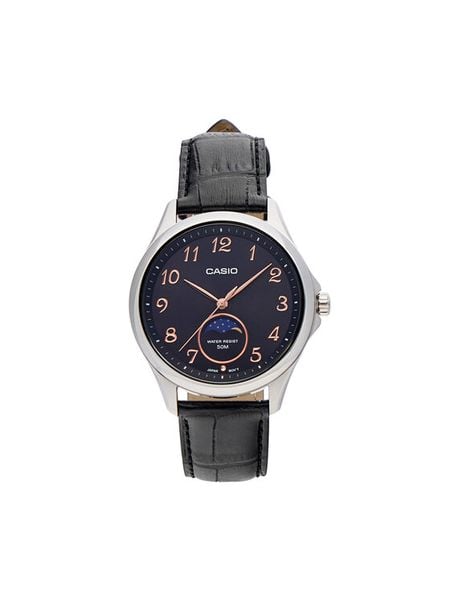 Casio Zegarek MTP-M110L-1AVER Czarny. Czarne, analogowe zegarki Casio. Za 609.99 zł.