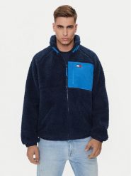 Tommy Jeans Kurtka przejściowa Teddy DM0DM18906 Granatowy Relaxed Fit. Niebieskie kurtki Tommy Jeans, m, bez wzorów, z jeansu, bez kaptura. Za 419.99 zł.