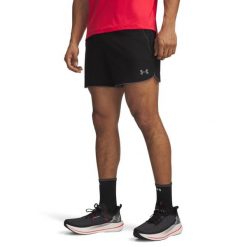 Krótkie Spodenki Under Armour Ua Velociti Pro 5In Short Dorośli. Czarne krótkie spodenki sportowe Under Armour, s, bez wzorów, z elastanu. Za 292.99 zł.
