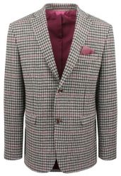 Męska Marynarka Wełniana, Weekendowa (Sportowa) - MEN'SFIELD - Drobna Kratka. Szare garnitury MEN'SFIELD, na co dzień, m, bez wzorów, z tkaniny, eleganckie. Za 745.00 zł.