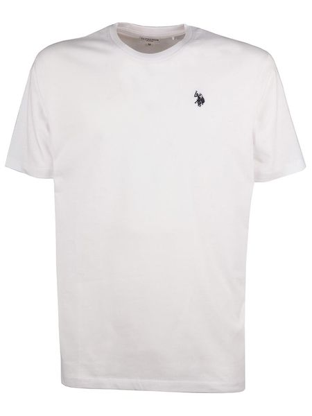 U.S. Polo Assn. Koszulka w kolorze białym rozmiar: XL. Białe bezrękawniki U.S. Polo Assn., s, bez wzorów, z bawełny, bez kołnierzyka, bez ramiączek. Za 100.52 zł.