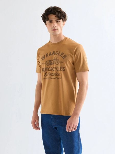 MESKA KOSZULKA WRANGLER AMERICANA TEE CHIPMUNK 112377952. T-shirty Wrangler, l, bez wzorów, bez kołnierzyka, bez ramiączek. Za 69.99 zł.