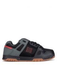 DC Sneakersy STAG DC01813061 Czarny. Czarne buty sportowe casual DC, bez wzorów, z nubiku, bez zapięcia. Za 299.99 zł.
