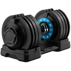 Hantla regulowana Paino od 3 do 24 kg, 12-stopniowa, erogonomiczny uchwyt. Czarne piżamy SKANDIKA, uniwersalny, bez wzorów, z materiału, bez ramiączek. Za 679.00 zł.