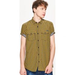 Koszula z krótkim rękawem - Żółty. Koszule marki Cropp. Za 69.99 zł.