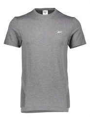 Reebok Koszulka sportowa w kolorze szarym rozmiar: M. Szare t-shirty sportowe Reebok, bez wzorów, z materiału, bez ramiączek, outdoorowe. Za 114.98 zł.