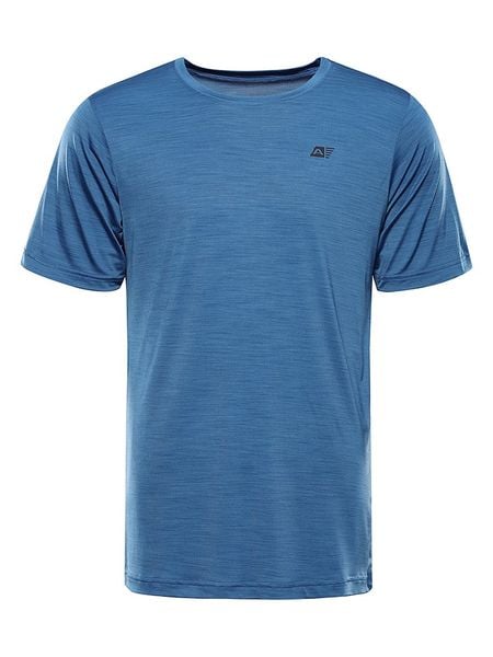 Alpine Pro Koszulka funkcyjna "Basik" w kolorze niebieskim rozmiar: M. Niebieskie t-shirty sportowe Alpine Pro, bez wzorów, z materiału, bez ramiączek, outdoorowe. Za 91.99 zł.