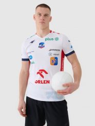4F Koszulka meczowa replika domowa z sezonu 2024/25 męska 4F x Zaksa Kędzierzyn Koźle - multikolor XL. T-shirty 4F, m, bez wzorów, z dzianiny, bez kołnierzyka, bez ramiączek. Za 219.99 zł.