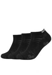 Skarpetki sportowe dla dorosłych 3PPK Mesh Ventilation Socks. Czarne skarpetki sportowe Skechers, bez wzorów, z bawełny. Za 24.99 zł.
