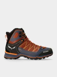 Buty trekkingowe męskie Salewa Mountain Trainer Lite Mid GTX. Brązowe buty turystyczne Salewa, bez wzorów, z gore-texu, bez zapięcia, trekkingowe, gore-tex. Za 917.00 zł.