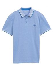 Tom Tailor Koszulka polo w kolorze błękitnym rozmiar: L. Niebieskie koszulki polo Tom Tailor, l, bez wzorów, bez kołnierzyka, bez ramiączek. Za 70.57 zł.