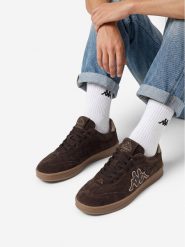 Kappa Sneakersy CEO-MC-24880H Brązowy ciemny. Brązowe buty sportowe casual Kappa, bez wzorów, ze skóry, bez zapięcia. Za 219.99 zł.