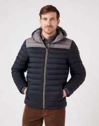 WRANGLER PUFFER JACKET MĘSKA KURTKA PRZEJŚCIOWA BLACK W4B1WA100 112319309. Czarne kurtki Wrangler, m, bez wzorów, bez kaptura. Za 269.99 zł.