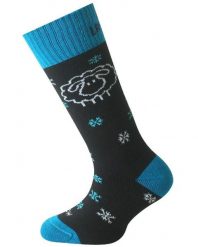 Skarpety merino SJW. Brązowe skarpety LASTING, bez wzorów, z elastanu. Za 51.00 zł.