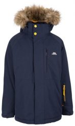 Trespass Ultimately – męska kurtka przeciwdeszczowa Tp50 Navy. Niebieskie kurtki 2117 OF SWEDEN, m, z aplikacjami, z futra, bez kaptura. Za 221.65 zł.