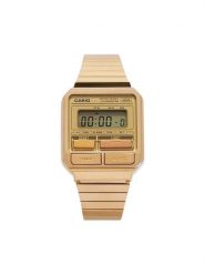 Casio Zegarek Vintage 80s A120WEG-9AEF Złoty. Żółte, cyfrowe zegarki Casio, złote. Za 309.99 zł.