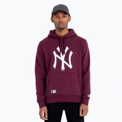 Bluza męska New Era NOS MLB Reguler New York Yankees Hoody. Czerwone bluzy New Era, m, bez wzorów, bez kaptura. Za 239.99 zł.