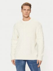 Tom Tailor Denim Sweter 1044433 Écru Relaxed Fit. Swetry rozpinane TOM TAILOR DENIM, m, bez wzorów, z denimu, bez kołnierzyka, bez ramiączek. Za 149.99 zł.