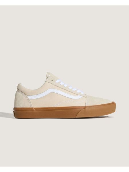 Vans Skórzane sneakersy "Old Skool" w kolorze beżowym rozmiar: 36. Brązowe buty sportowe casual Vans, bez wzorów, bez zapięcia. Za 153.34 zł.
