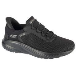 Buty sportowe Sneakersy męskie, Slip-Ins: Bobs Squad Chaos - Tough Walk,slip-ins. Czarne buty sportowe casual Skechers, bez wzorów, bez zapięcia. Za 299.99 zł.