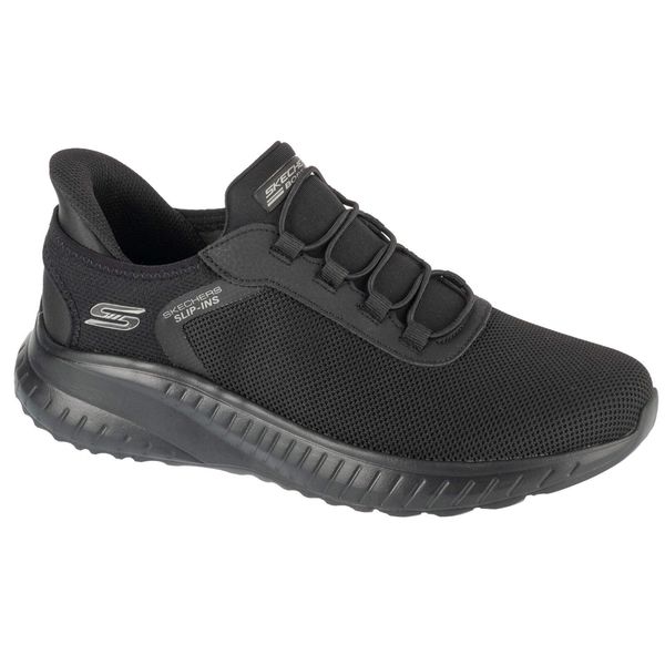 Buty sportowe Sneakersy męskie, Slip-Ins: Bobs Squad Chaos - Tough Walk,slip-ins. Czarne buty sportowe casual Skechers, bez wzorów, bez zapięcia. Za 299.99 zł.