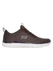 Skechers Sneakersy "Summits" w kolorze brązowym rozmiar: 47,5. Brązowe buty sportowe casual Skechers, bez wzorów, z materiału, bez zapięcia. Za 195.99 zł.