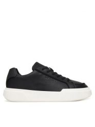 Calvin Klein Sneakersy Chunky Cupsole Lace Up Lth Pinch YM0YM01454 Czarny. Czarne buty sportowe casual CALVIN KLEIN, bez wzorów, ze skóry, bez zapięcia. Za 569.99 zł.
