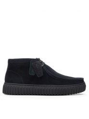 Clarks Trzewiki Torhill Hi 26173664 Czarny. Czarne botki sznurowane Clarks, bez wzorów, ze skóry, bez obcasa, bez zapięcia. Za 479.99 zł.