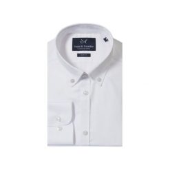 KOSZULA WHITE BUTTON DOWN. Białe koszule Guns&tuxedos, m, bez wzorów, bez kołnierzyka, bez ramiączek. Za 139.99 zł.