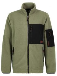 Sublevel Kurtka polarowa w kolorze khaki rozmiar: L. Brązowe kurtki Sublevel, l, bez wzorów, z materiału, bez kaptura. Za 130.19 zł.