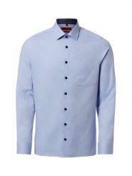 Finshley & Harding koszula biznesowa - Easy Care Mężczyźni Slim Fit Bawełna niebieski, 38. Niebieskie koszule Finshley & Harding, m, bez wzorów, z bawełny, bez kołnierzyka, bez ramiączek. Za 119.95 zł.